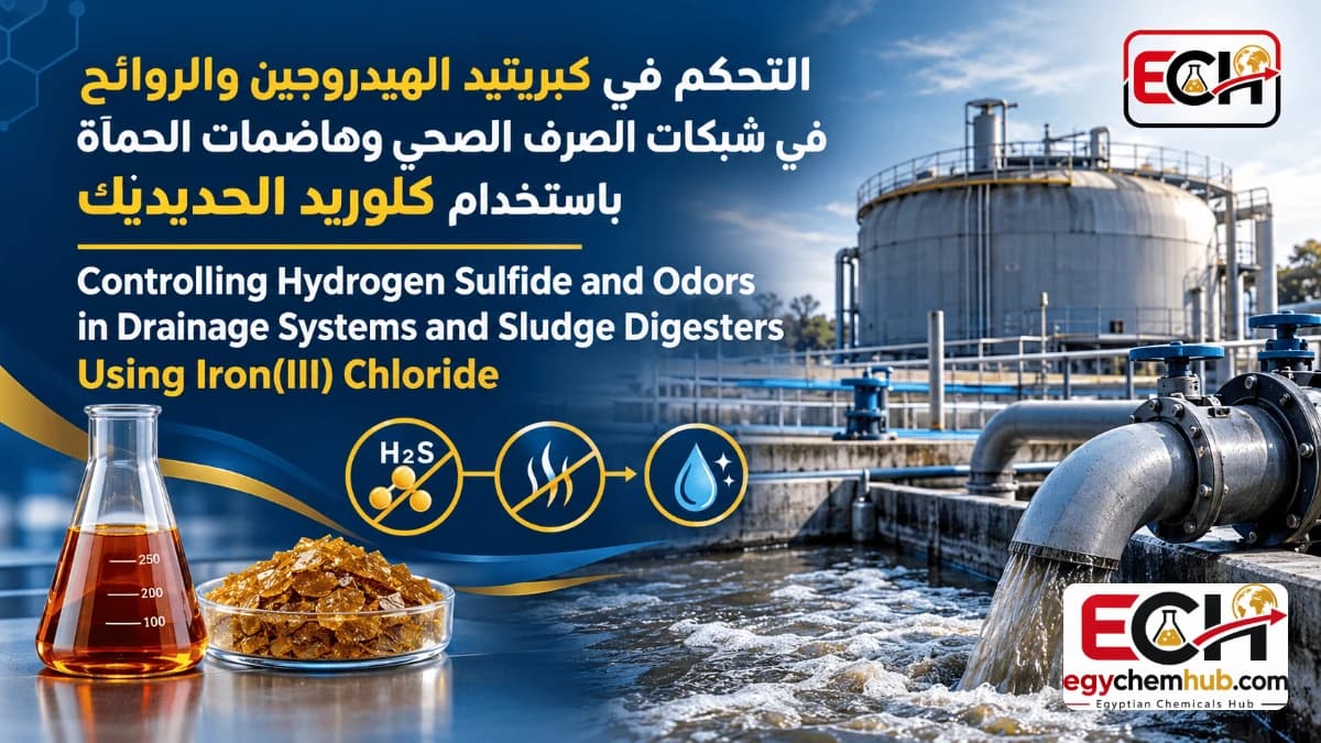 Control del sulfuro de hidrógeno y los olores en redes de drenaje y digestores de lodos mediante cloruro de hierro(III)